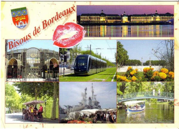 carte postale bordeaux